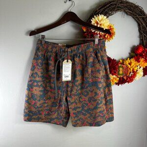 prAna Mens Metric E-Waist Swim Short MEDIUM / 8"L in Fresca Camo